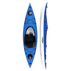Eddyline Kayaks Sky 100 split side and top in sapphire blue at Riverbound Sports
