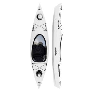 Eddyline Kayaks Sky 100 split side and top in white at Riverbound Sports