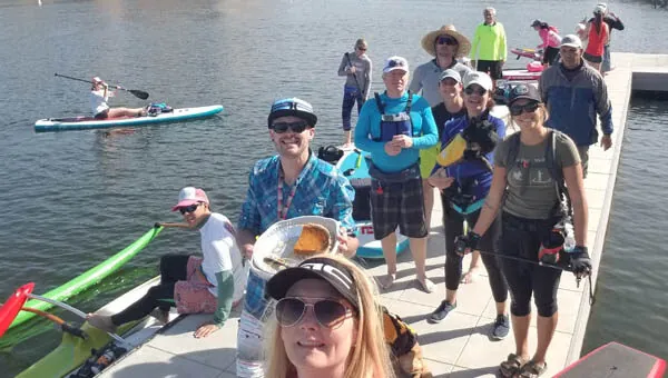 Riverbound Sports annual Turkey Burn Black Friday paddle at Saguaro Lake.