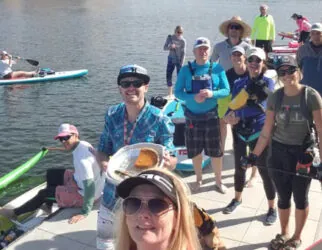 Riverbound Sports annual Turkey Burn Black Friday paddle at Saguaro Lake.