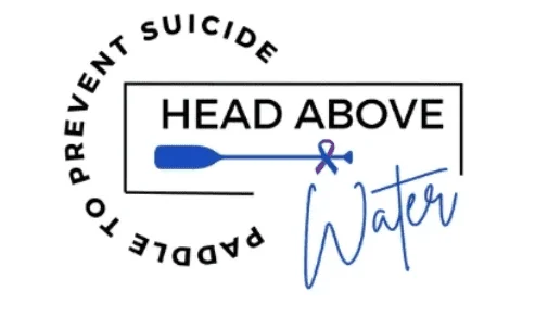 Paddle to prevent suicide - Head Above Water banner for September 9th, 2023 Butcher Jones Paddle.