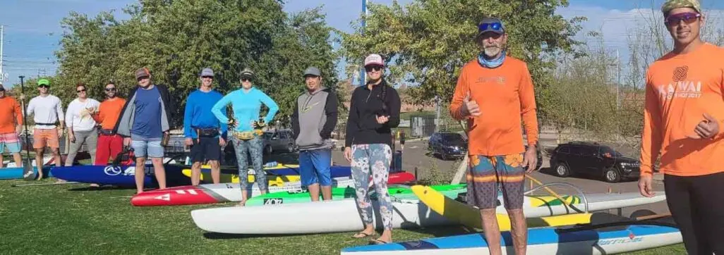 Tempe Town Lake Performance Paddle and a pint.