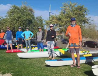 Tempe Town Lake Performance Paddle and a pint.